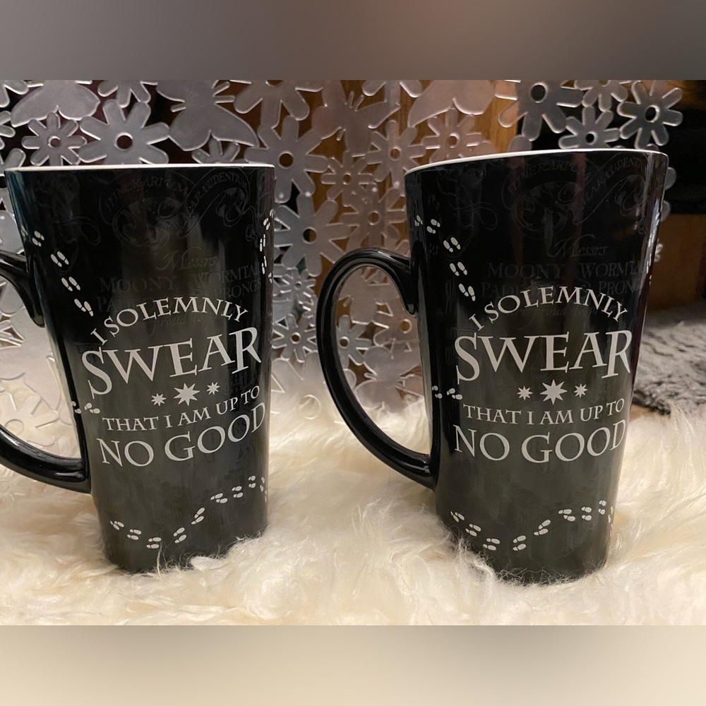 Harry Potter Marauder’s Map 16 oz tall black mugs